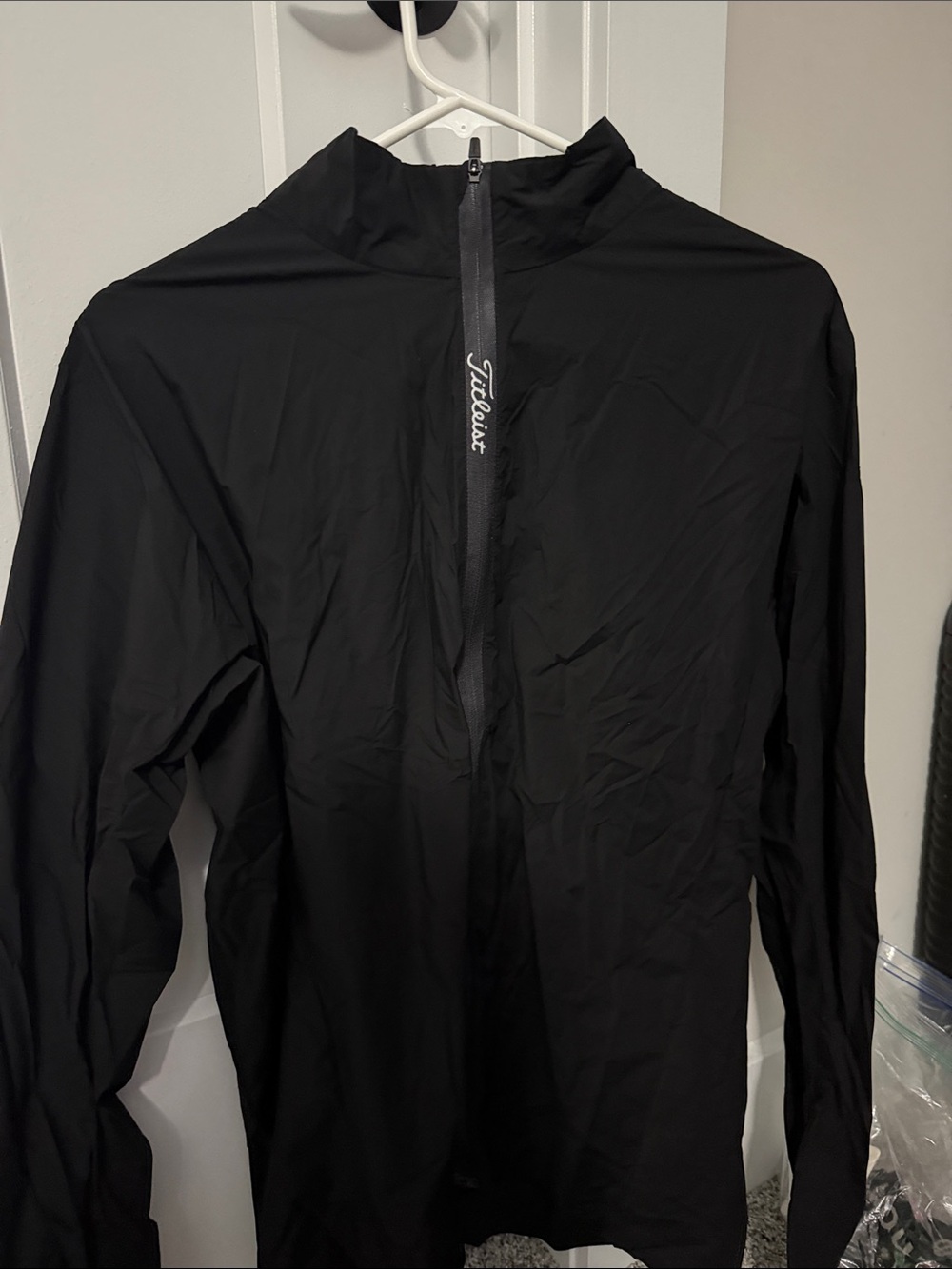 Titleist Black Full-Zip Windbreaker Jacket